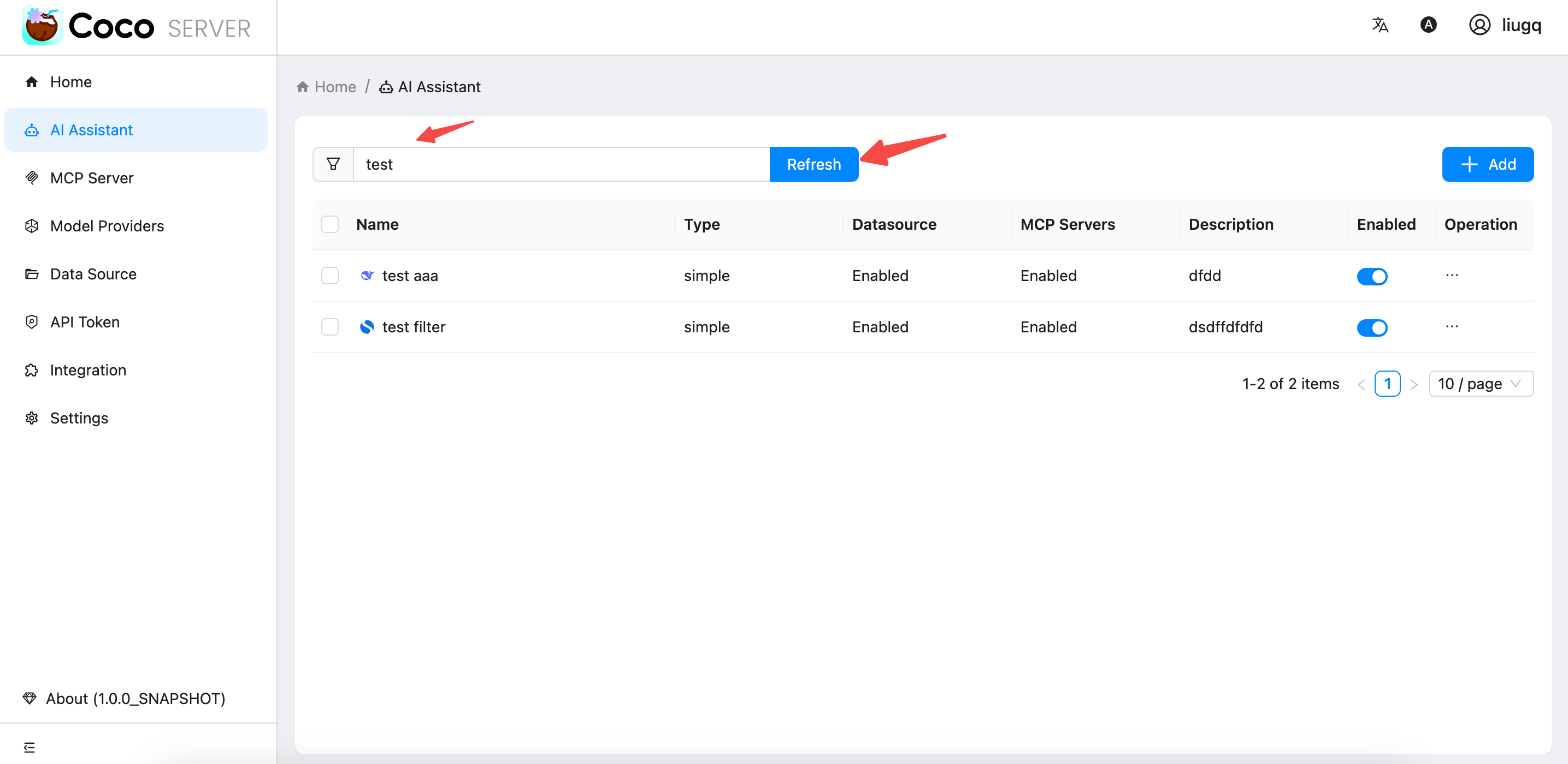 assistant search
