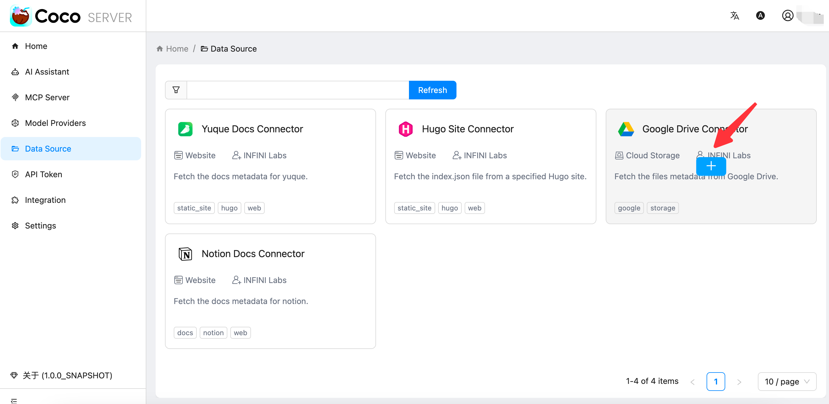add google drive datasource