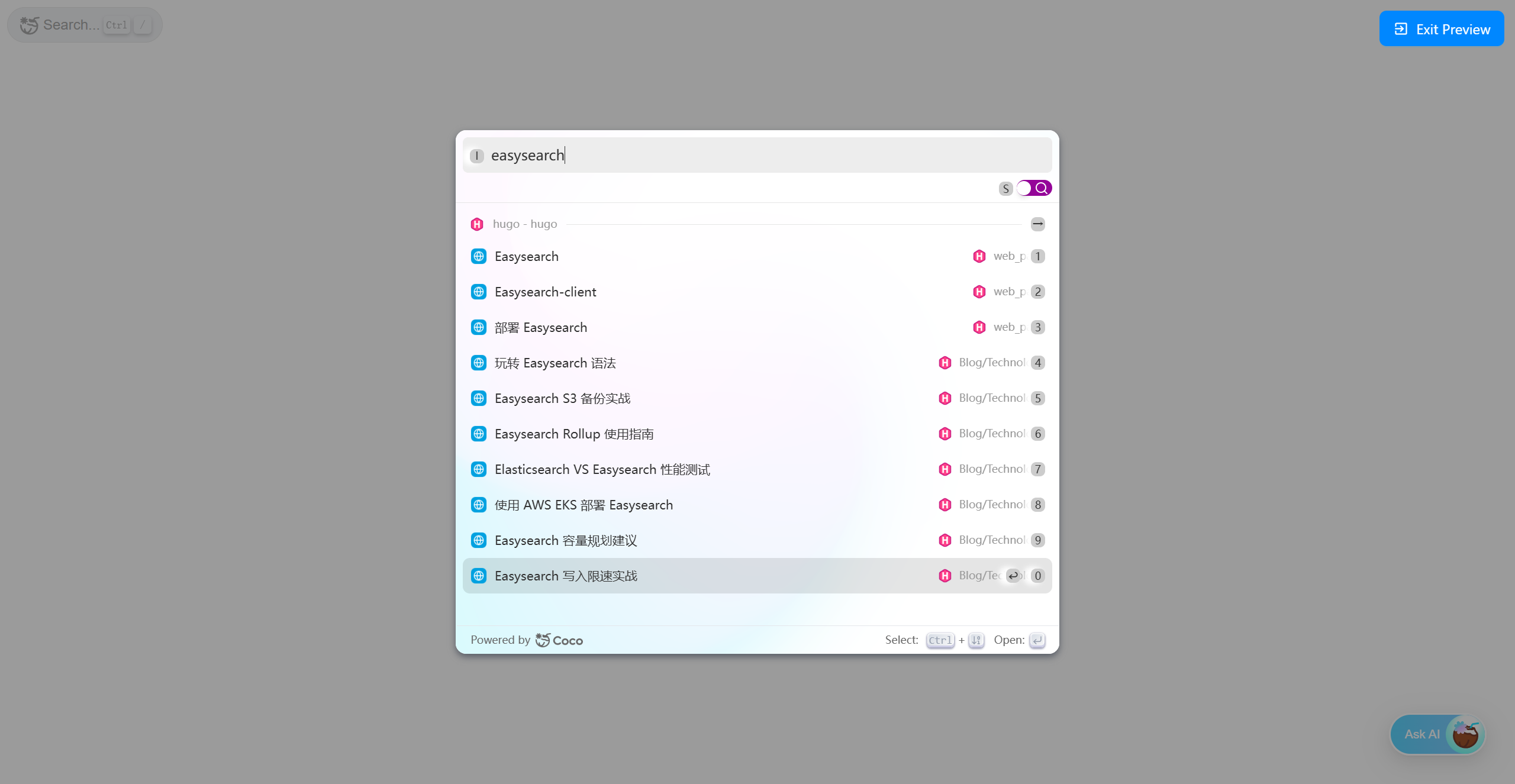 preview integration