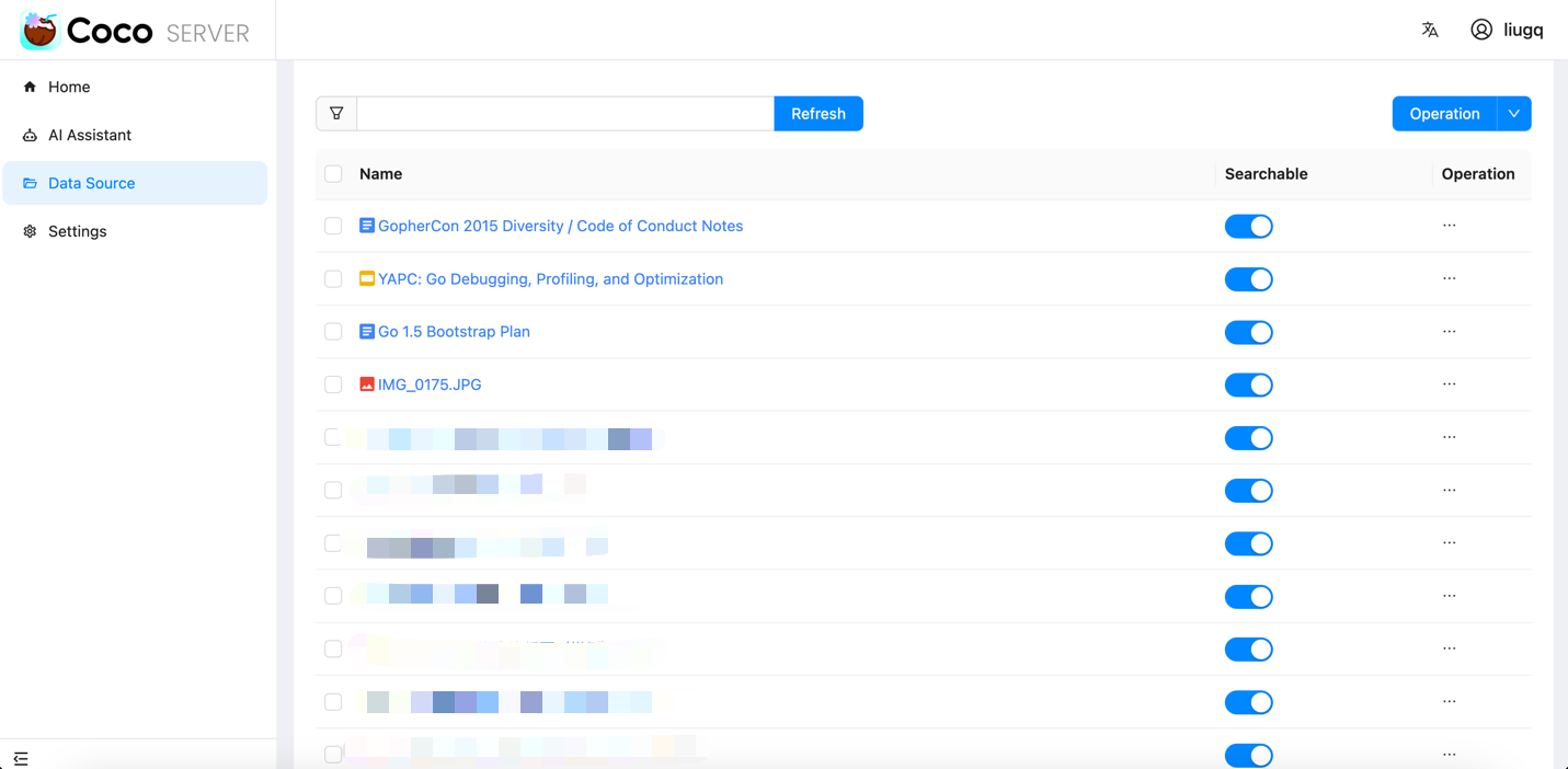 Datasource Detail