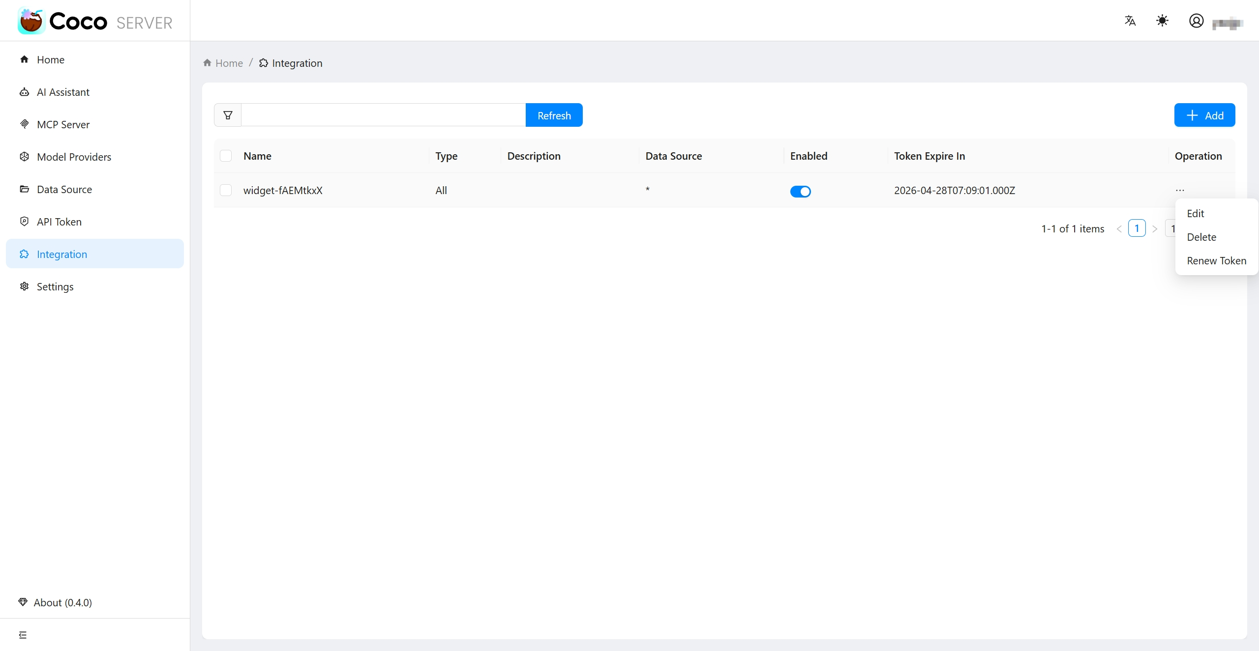 integration list